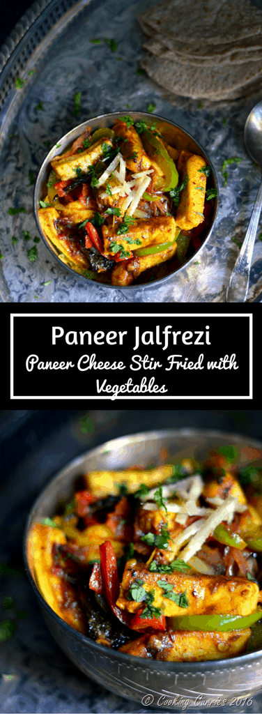 Paneer Jalfrezi - Paneer Stir Fried with Vegetables - Cooking Curries