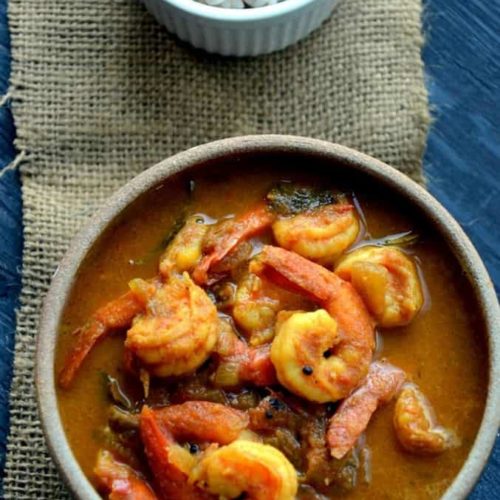 Kerala Style Prawns Tomato Curry ~ Shrimp Tomato Curry - Cooking Curries