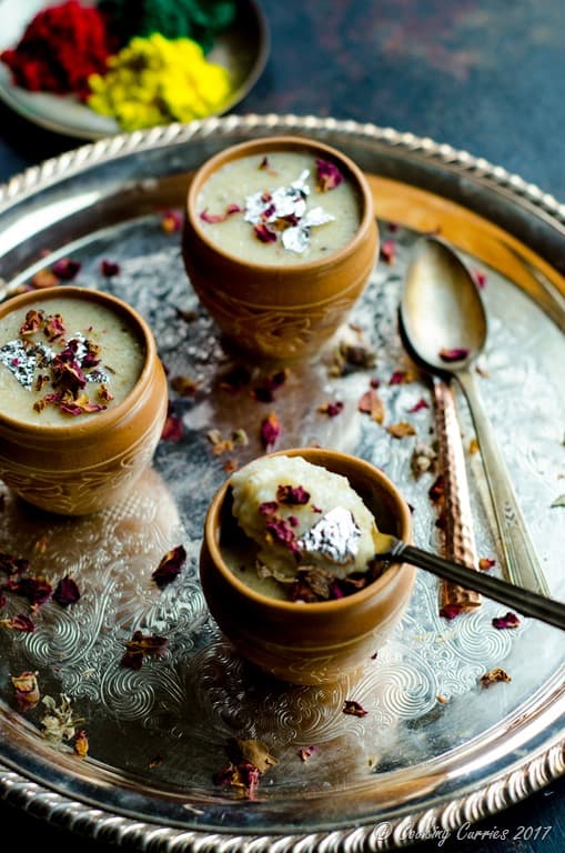 Thandai Phirni with Brown Rice | Spiced Brown Rice Pudding - Cooking ...