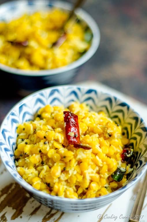 Kadala Parippu Sundal - Yellow Lentils With Coconut and Spices ...